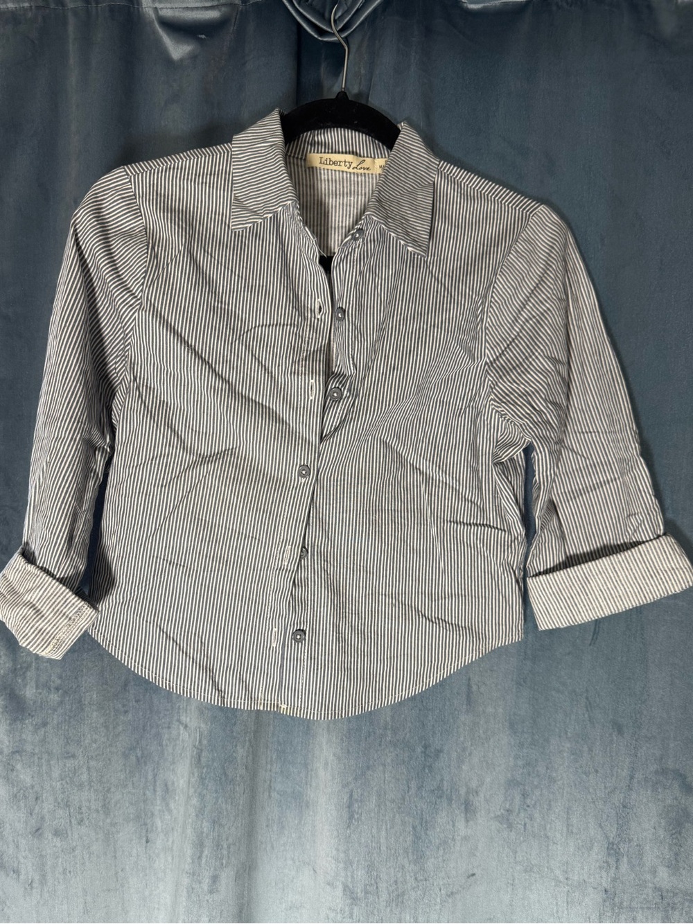 Cropped, Striped Button Up